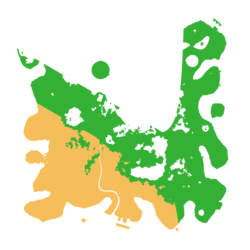Biome Rust Map: Procedural Map, Size: 3700, Seed: 546909737