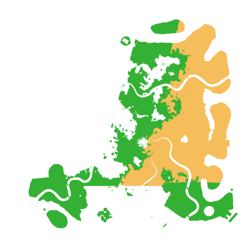 Biome Rust Map: Procedural Map, Size: 4300, Seed: 54216