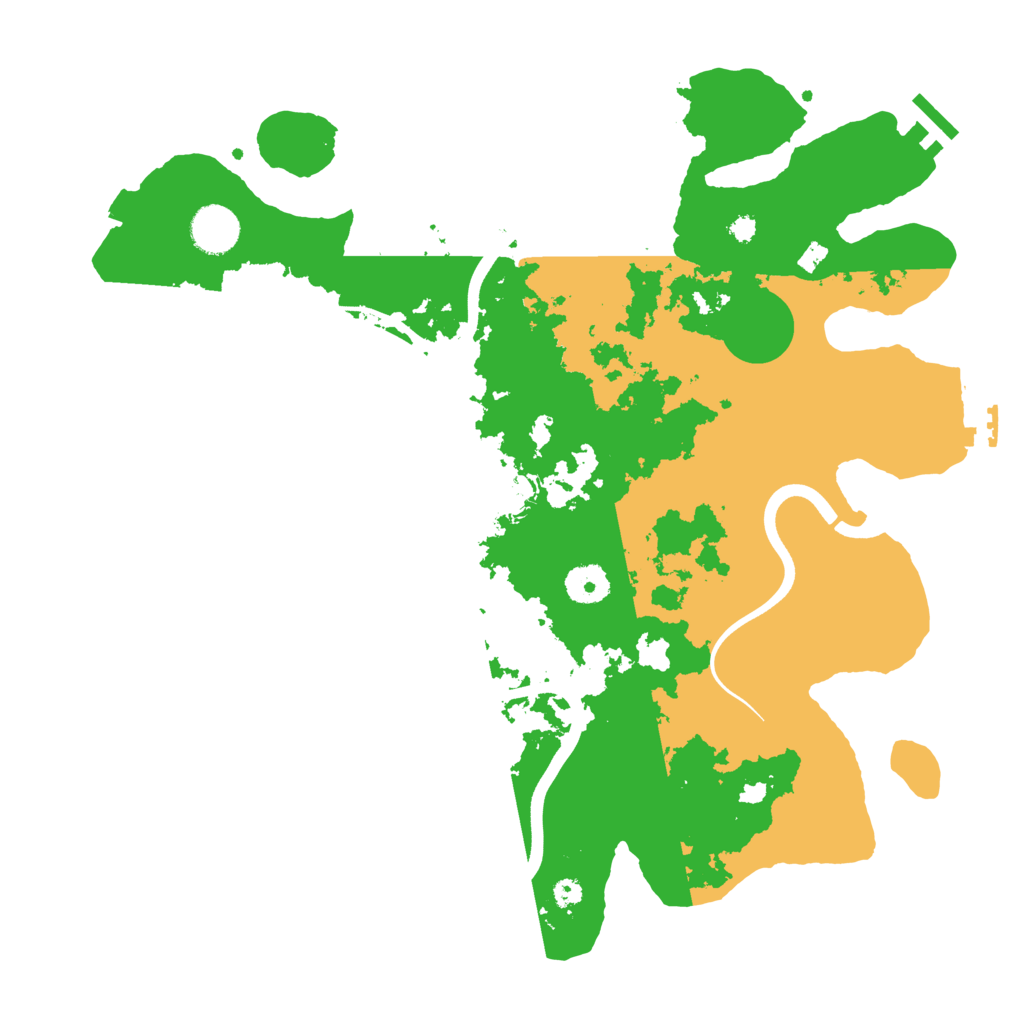 Biome Rust Map: Procedural Map, Size: 3700, Seed: 435243936