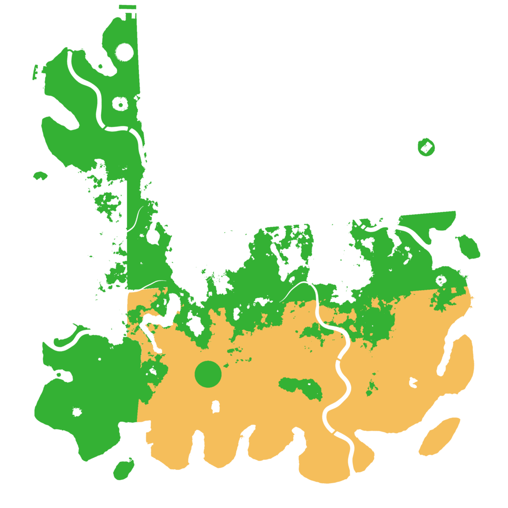 Biome Rust Map: Procedural Map, Size: 5000, Seed: 123258