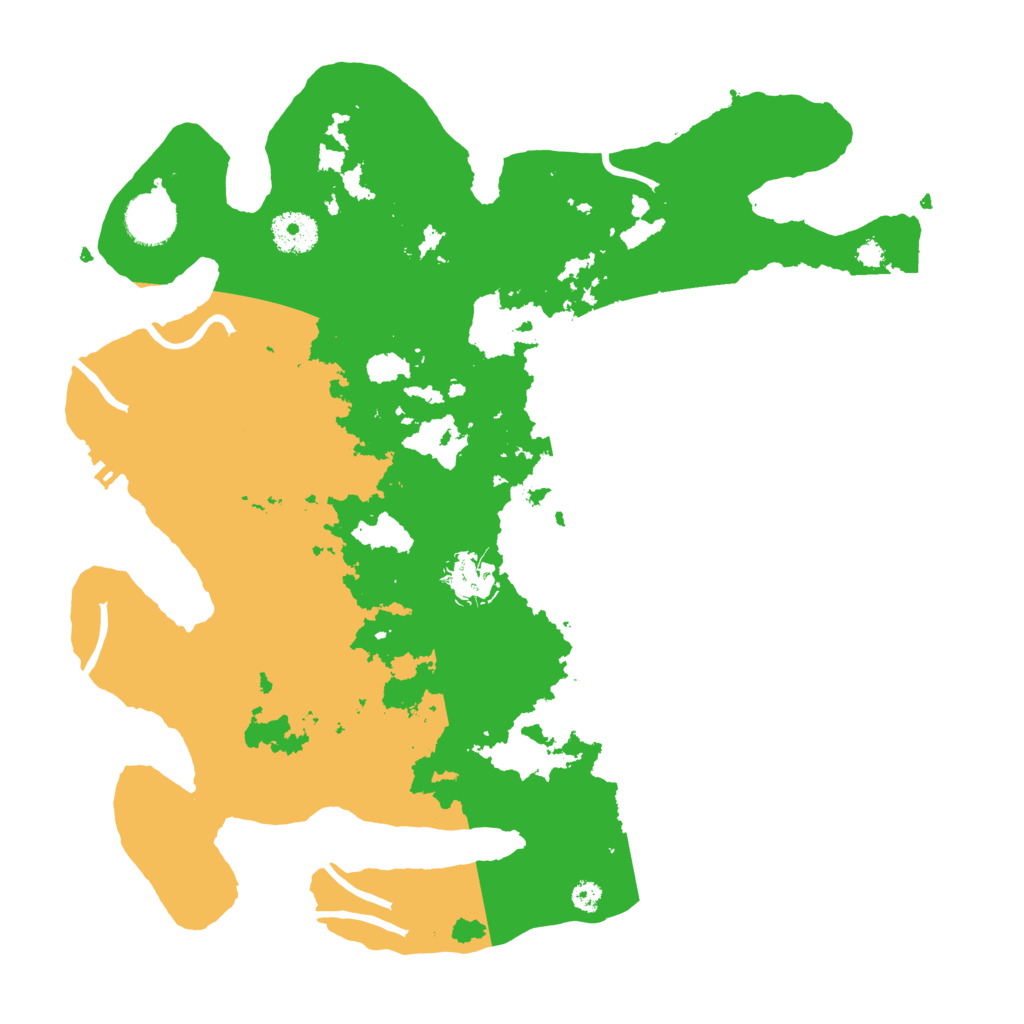 Biome Rust Map: Procedural Map, Size: 3500, Seed: 40879855