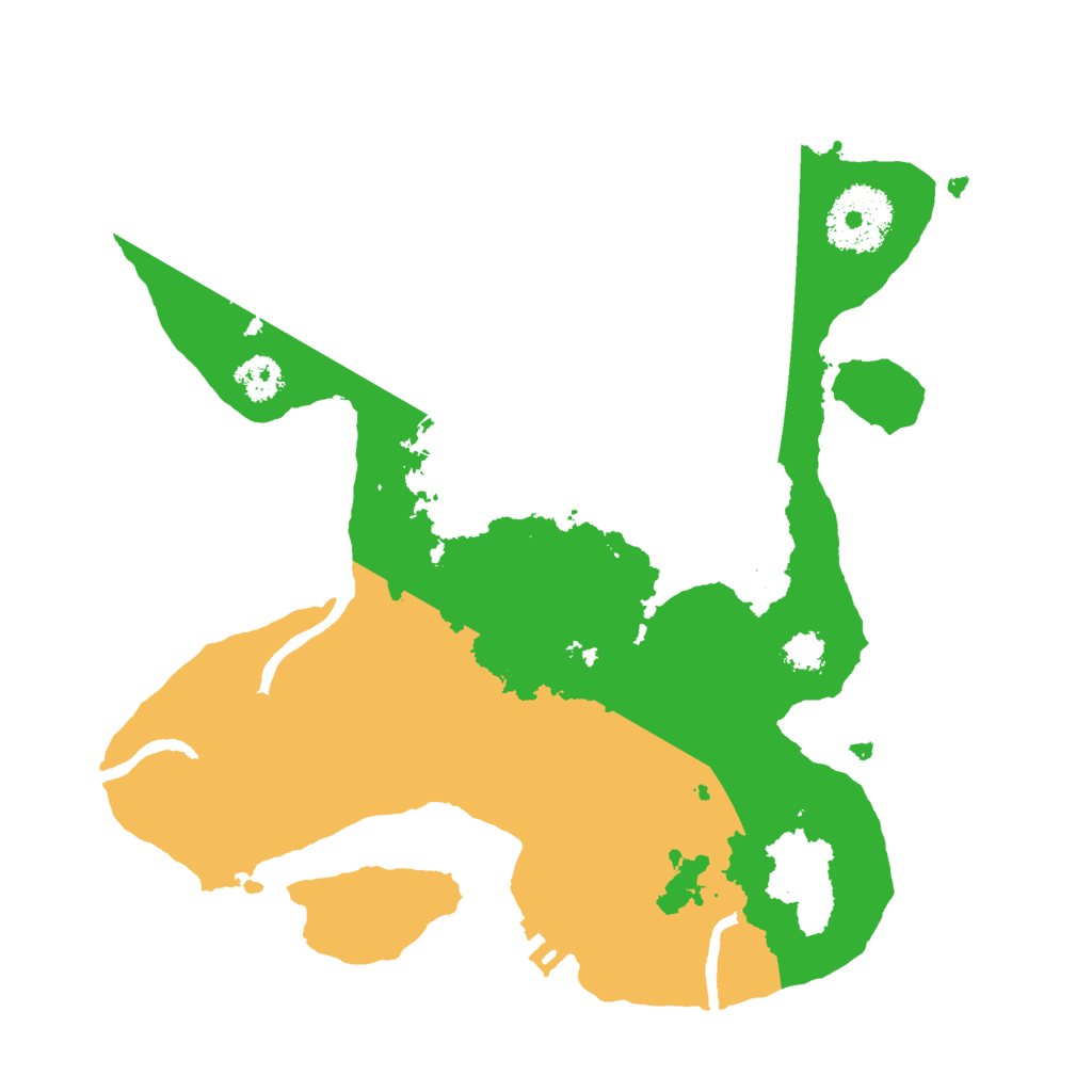 Biome Rust Map: Procedural Map, Size: 2500, Seed: 34857