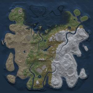 Thumbnail Rust Map: Procedural Map, Size: 4250, Seed: 1565499988, 15 Monuments