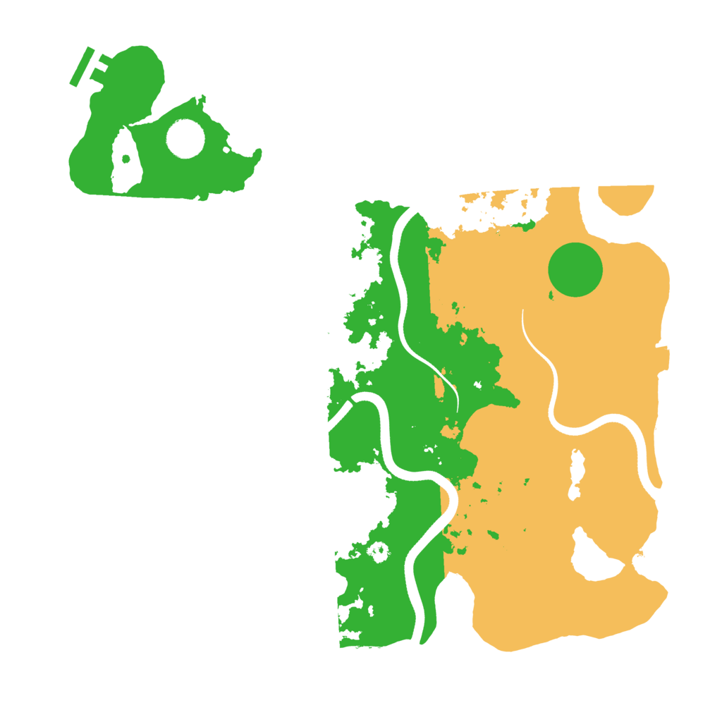 Biome Rust Map: Procedural Map, Size: 3500, Seed: 1068347148