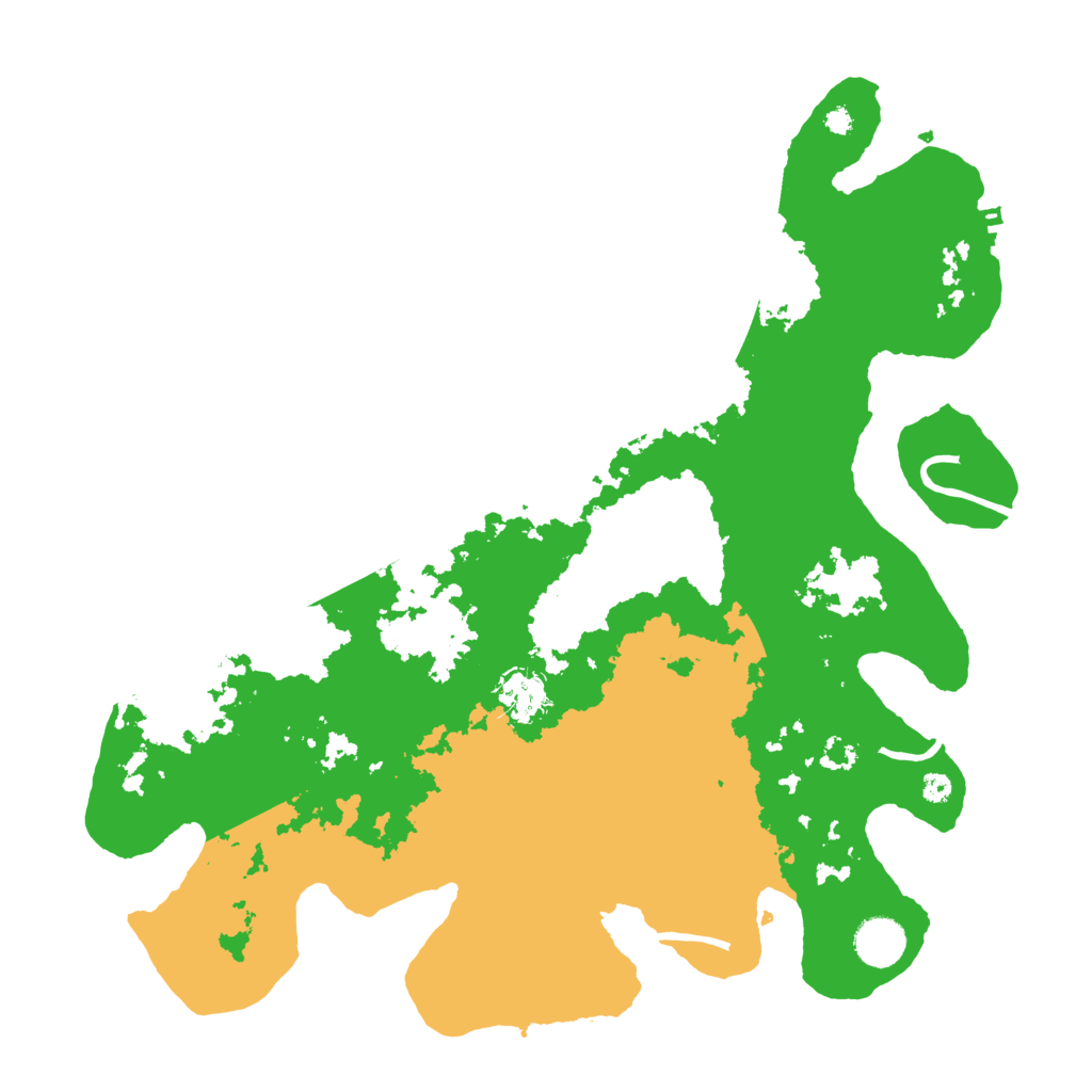 Biome Rust Map: Procedural Map, Size: 3800, Seed: 64826942