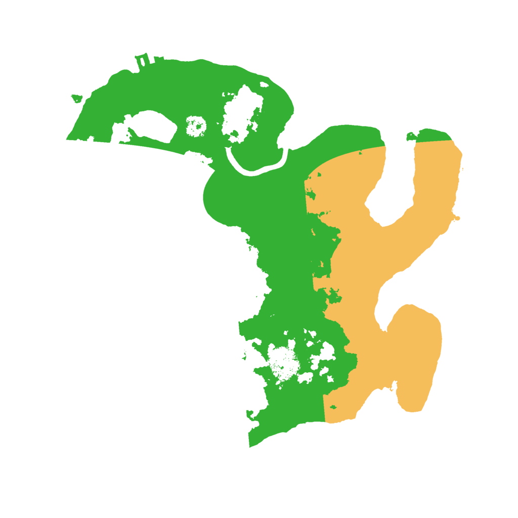 Biome Rust Map: Procedural Map, Size: 2500, Seed: 937541284