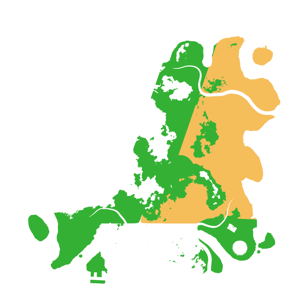 Biome Rust Map: Procedural Map, Size: 3600, Seed: 1825375046