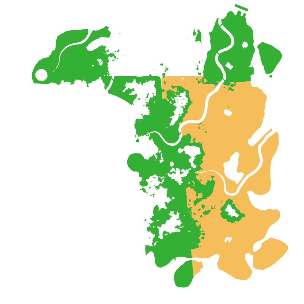 Biome Rust Map: Procedural Map, Size: 4500, Seed: 937541284
