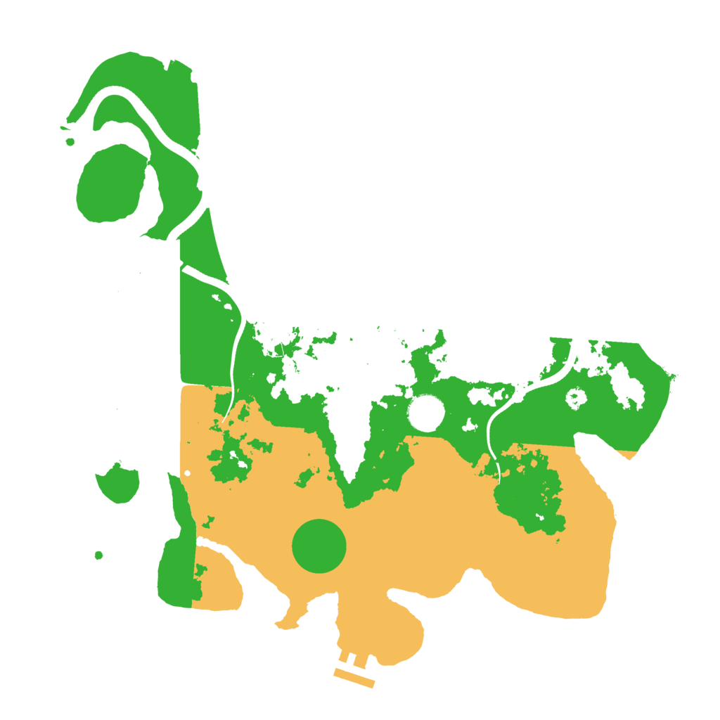 Biome Rust Map: Procedural Map, Size: 3500, Seed: 629357708