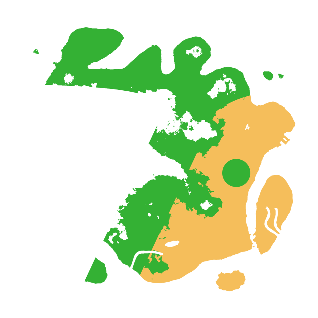 Biome Rust Map: Procedural Map, Size: 3000, Seed: 25828