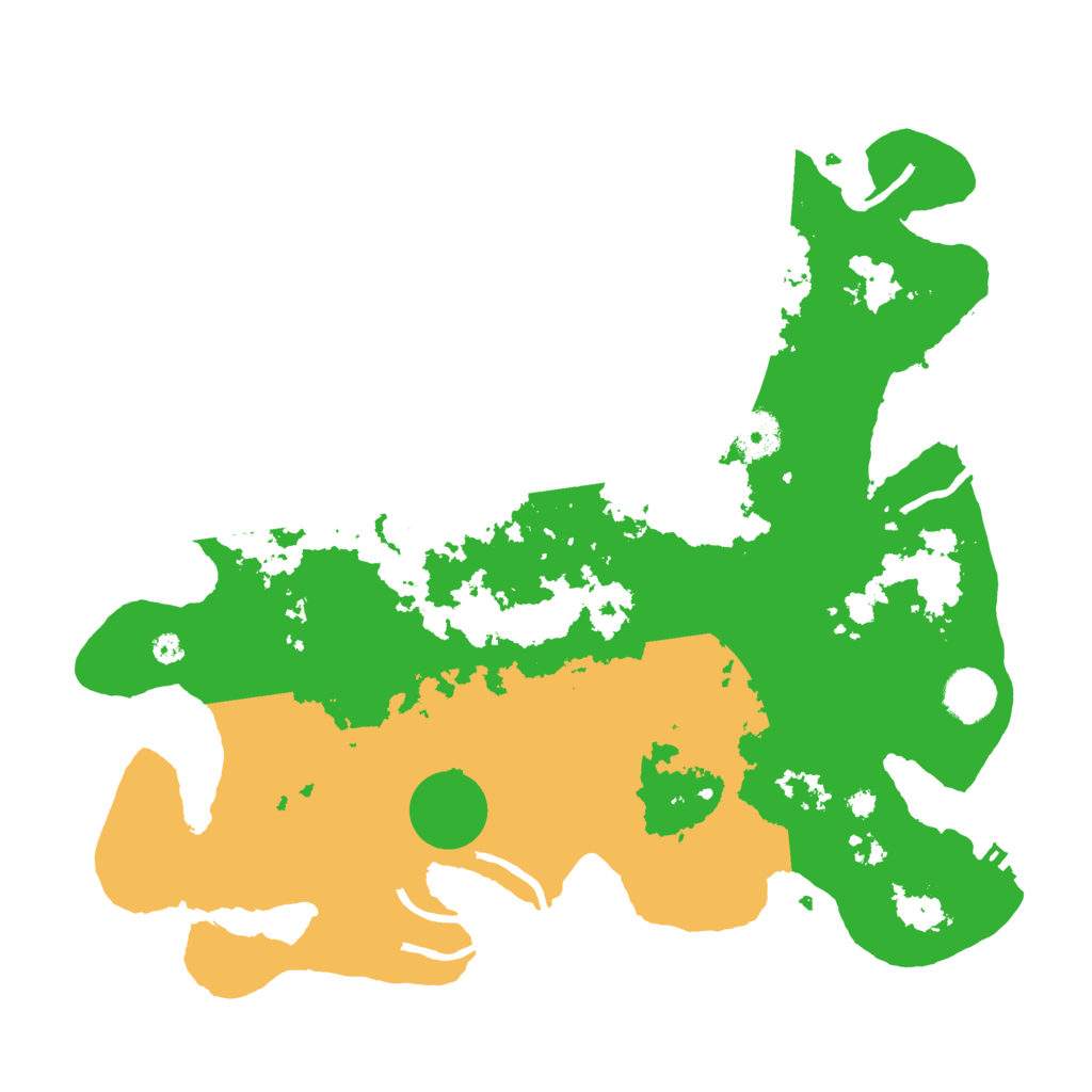 Biome Rust Map: Procedural Map, Size: 3700, Seed: 551228375