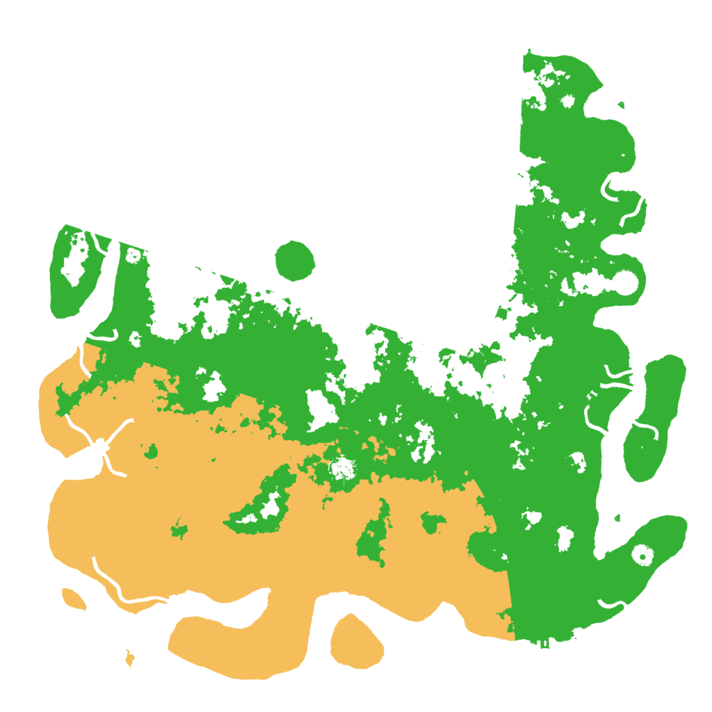 Biome Rust Map: Procedural Map, Size: 5000, Seed: 49494