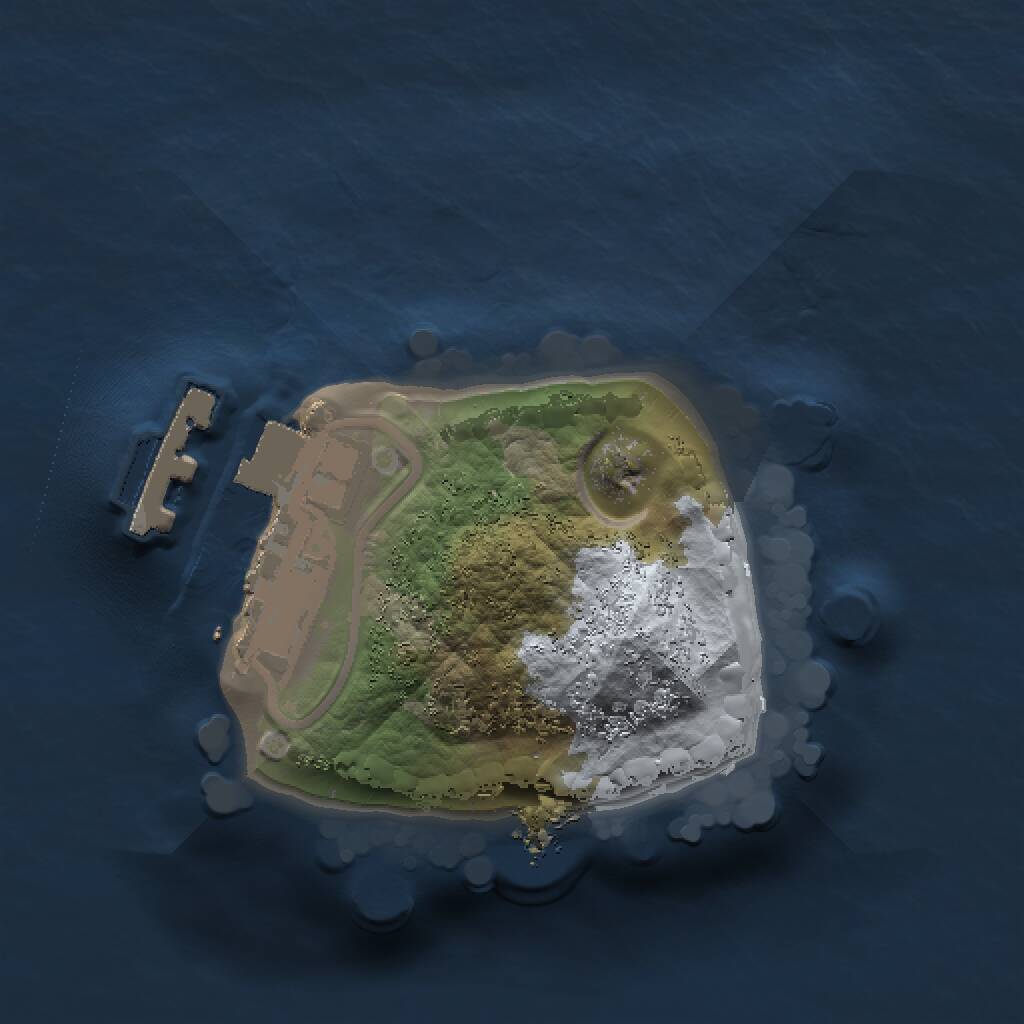 Rust Map: Procedural Map, Size: 1000, Seed: 1256380845, 2 Monuments