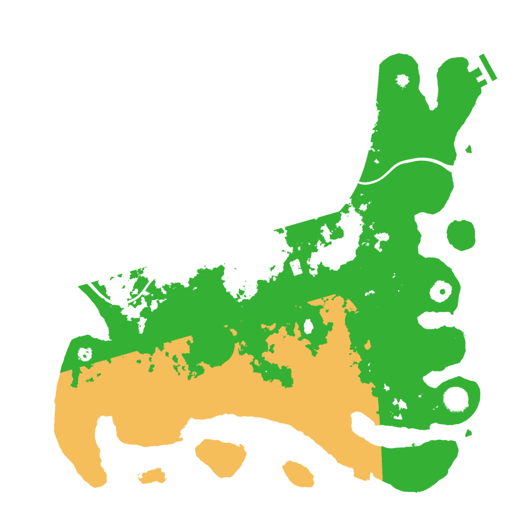 Biome Rust Map: Procedural Map, Size: 3700, Seed: 1416088064