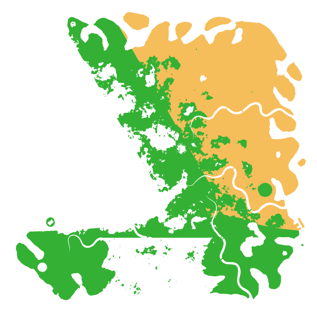 Biome Rust Map: Procedural Map, Size: 6000, Seed: 9877