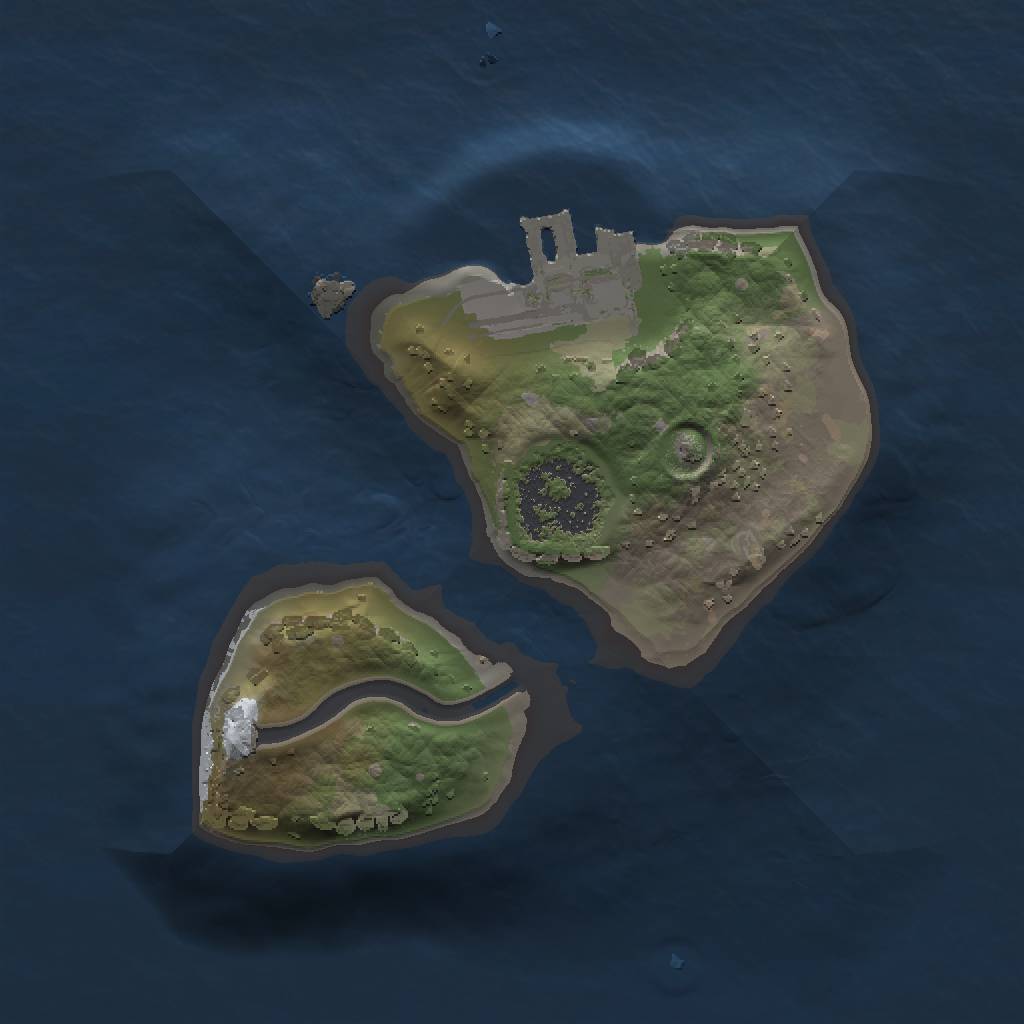 Rust Map: Procedural Map, Size: 1250, Seed: 125, 5 Monuments