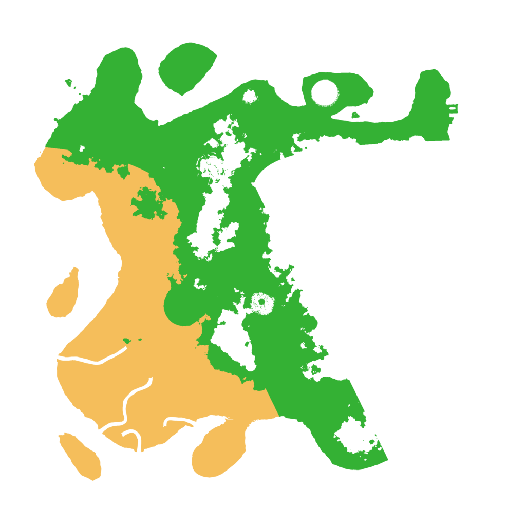 Biome Rust Map: Procedural Map, Size: 3500, Seed: 48881