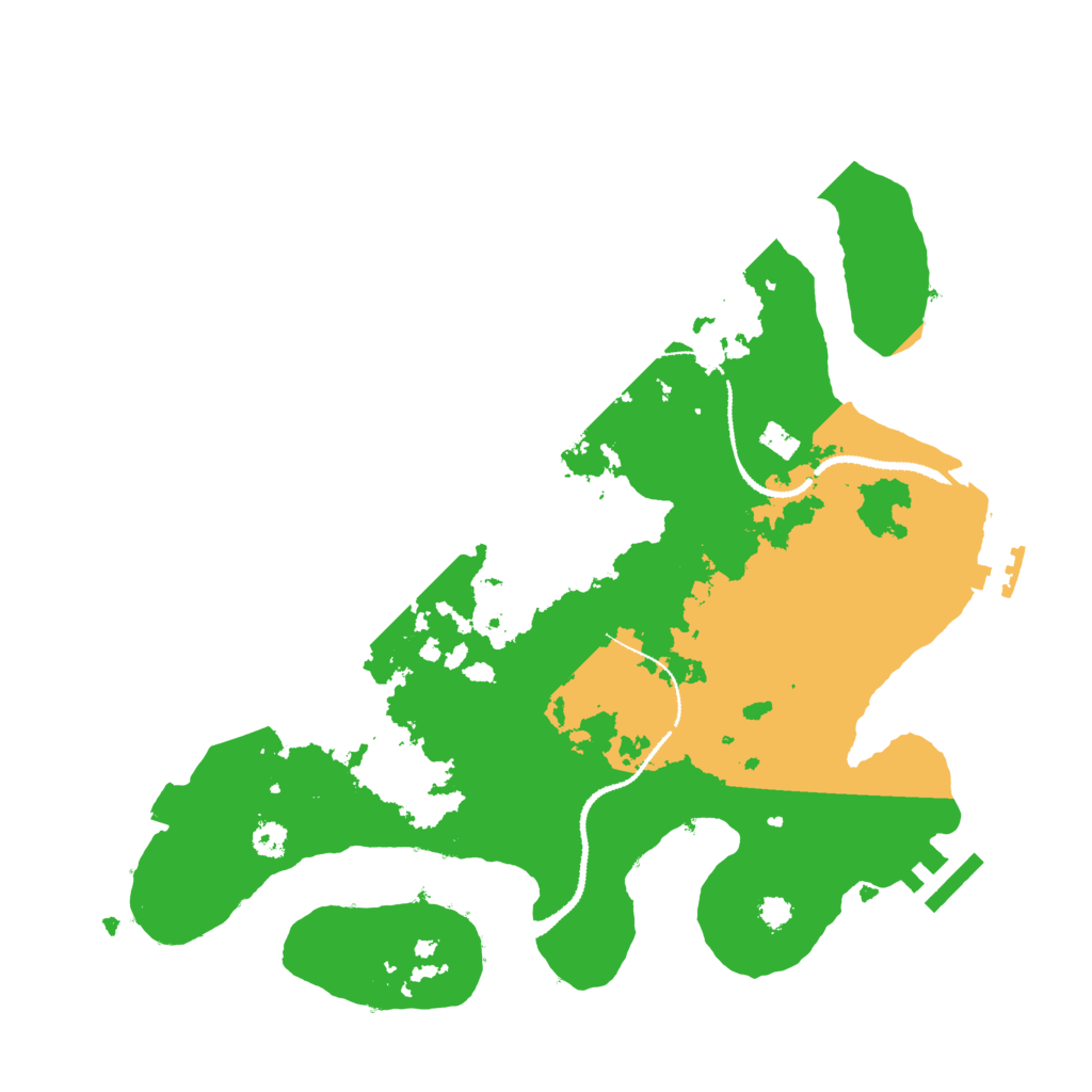 Biome Rust Map: Procedural Map, Size: 3100, Seed: 43612765