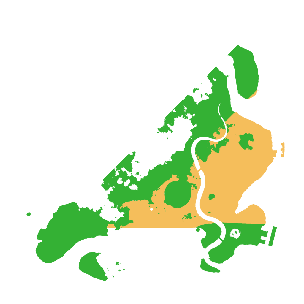 Biome Rust Map: Procedural Map, Size: 3100, Seed: 43612765