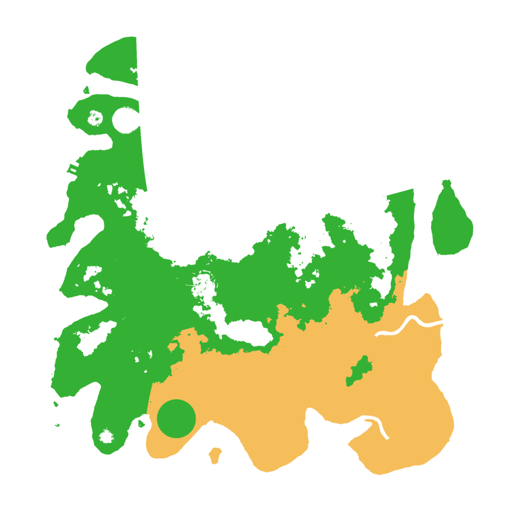 Biome Rust Map: Procedural Map, Size: 3500, Seed: 174059603