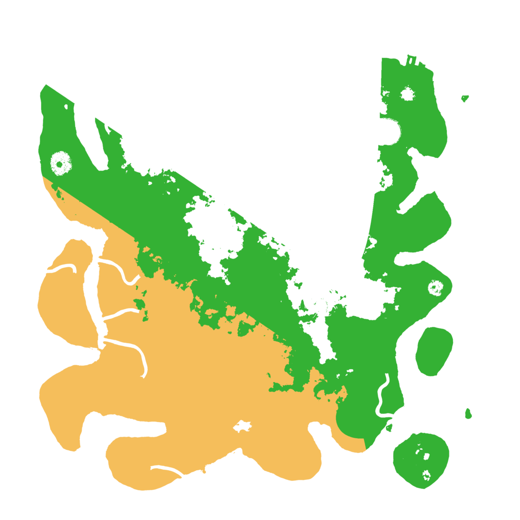 Biome Rust Map: Procedural Map, Size: 3500, Seed: 51351351