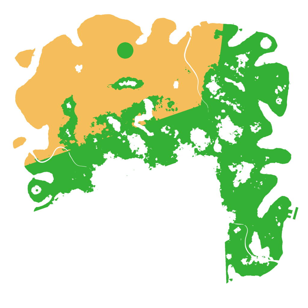 Biome Rust Map: Procedural Map, Size: 5000, Seed: 924125
