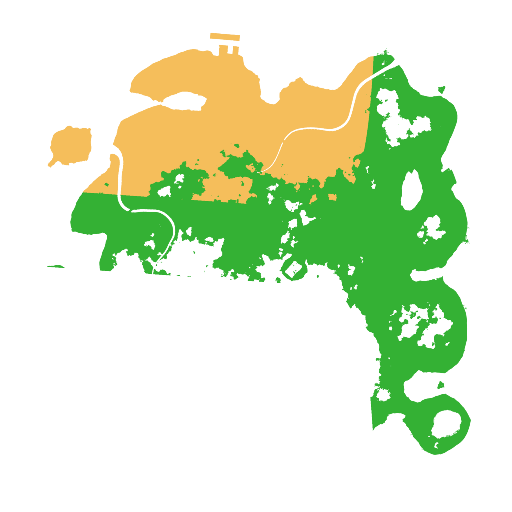 Biome Rust Map: Procedural Map, Size: 3500, Seed: 2102033260