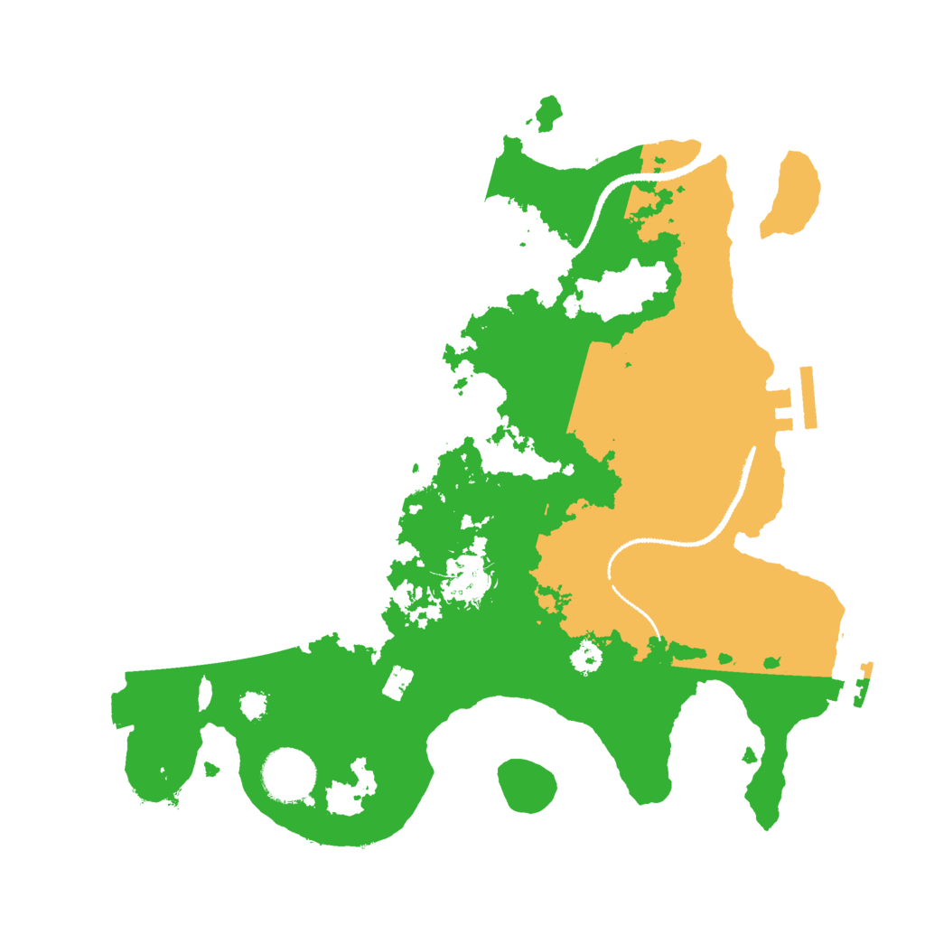 Biome Rust Map: Procedural Map, Size: 3000, Seed: 554453459