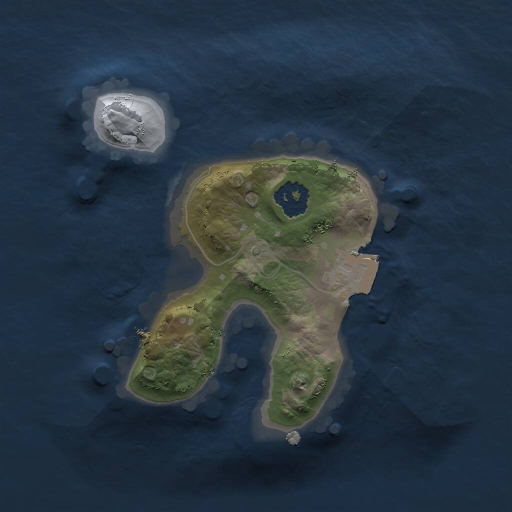 Rust Map: Procedural Map, Size: 1500, Seed: 6536886, 1 Monuments