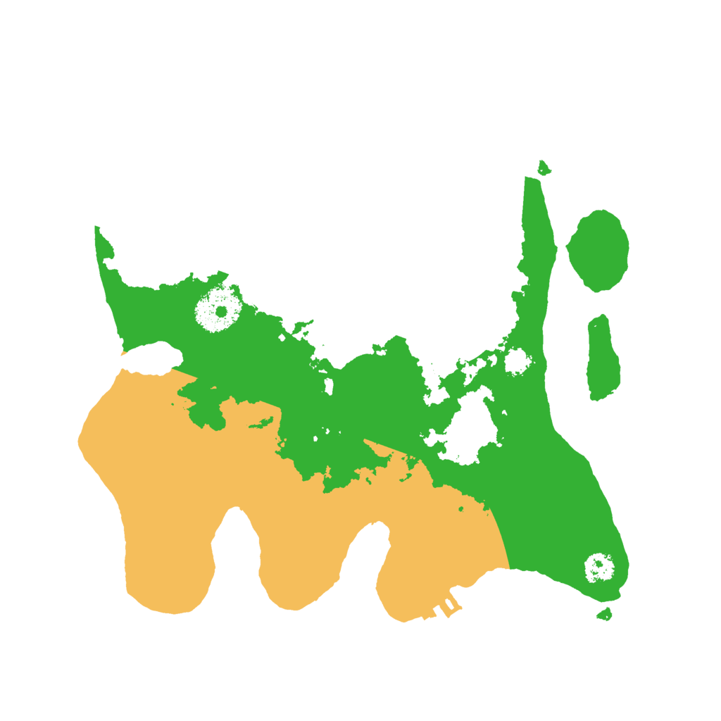 Biome Rust Map: Procedural Map, Size: 2500, Seed: 1776