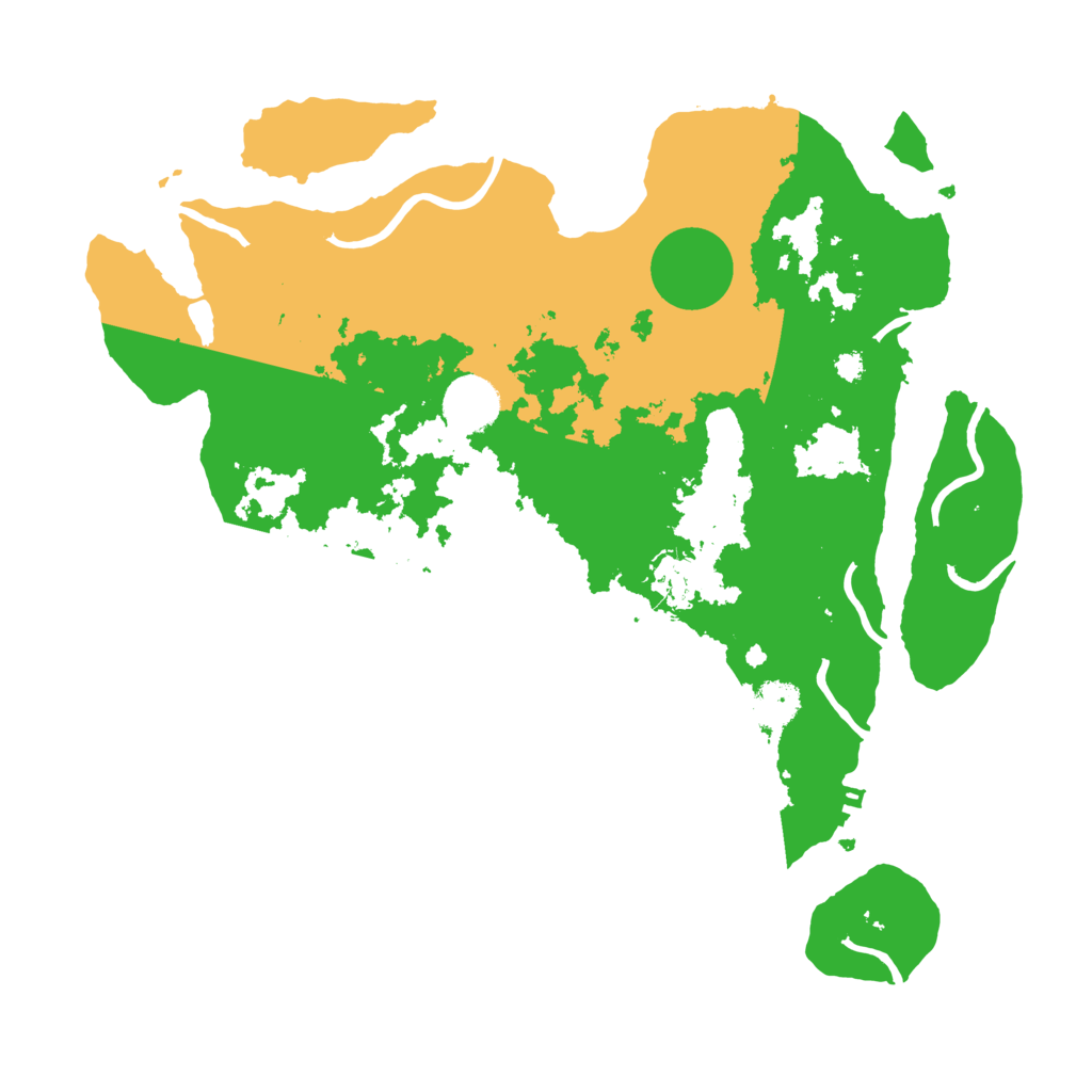 Biome Rust Map: Procedural Map, Size: 3500, Seed: 796431401