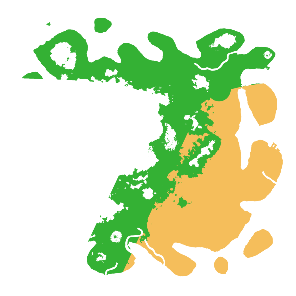 Biome Rust Map: Procedural Map, Size: 3900, Seed: 550897