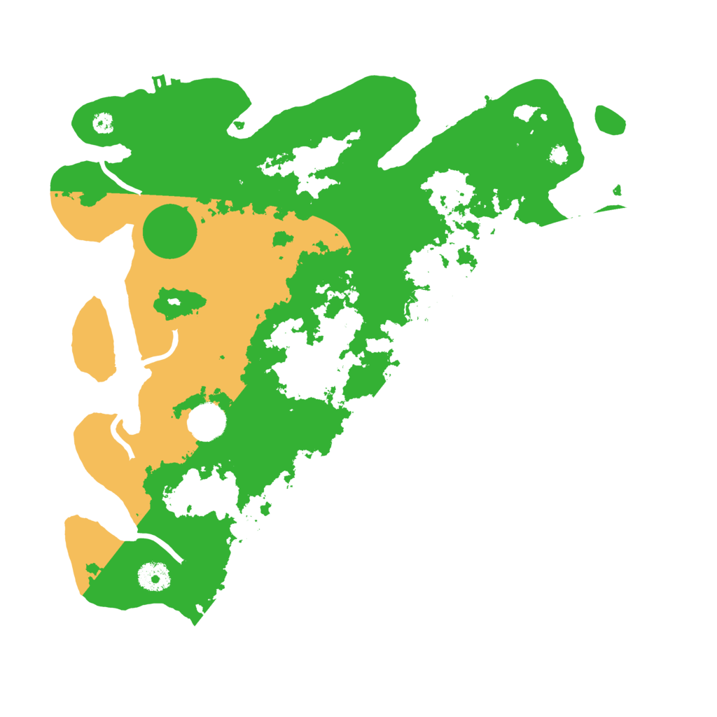 Biome Rust Map: Procedural Map, Size: 3500, Seed: 201543