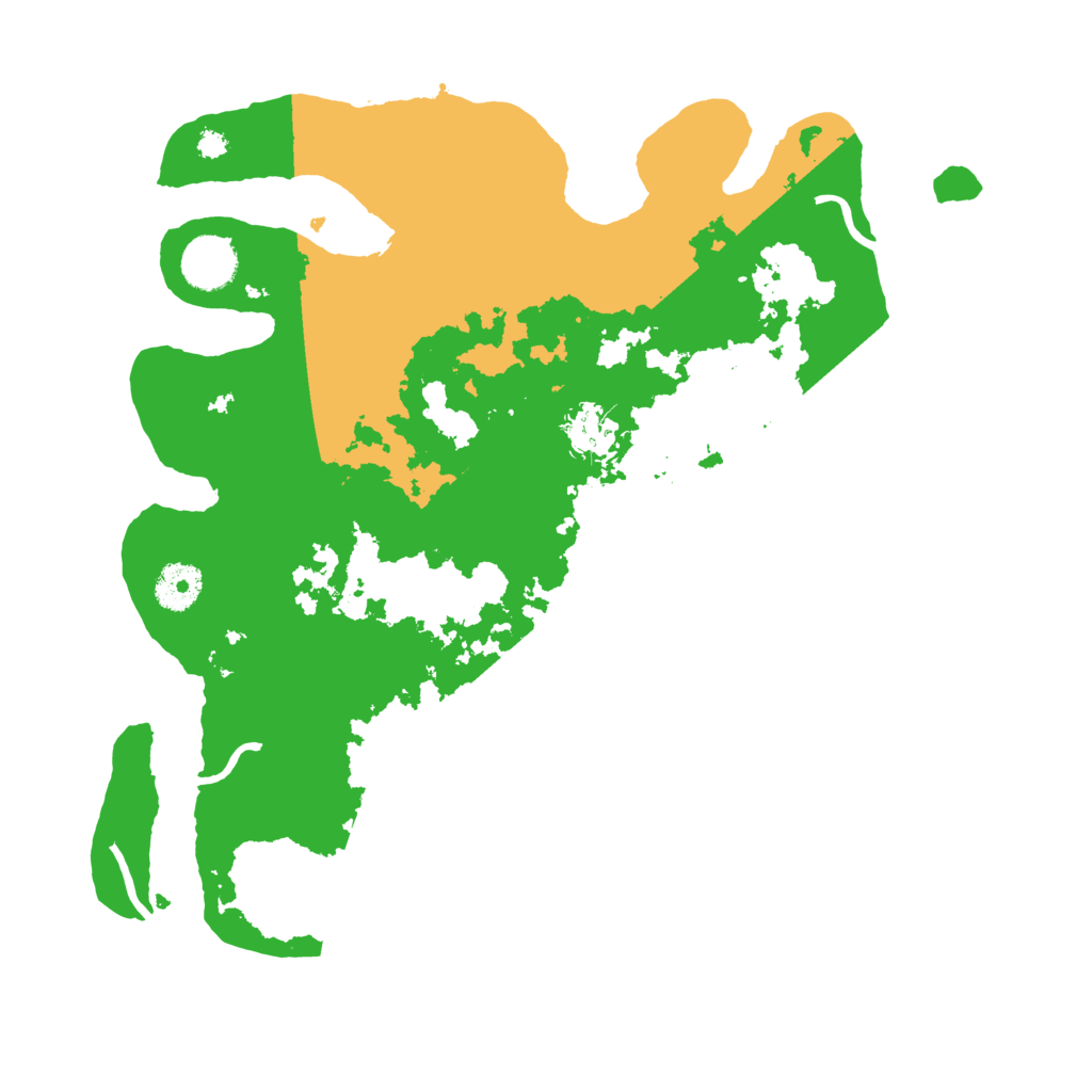 Biome Rust Map: Procedural Map, Size: 3500, Seed: 4339938