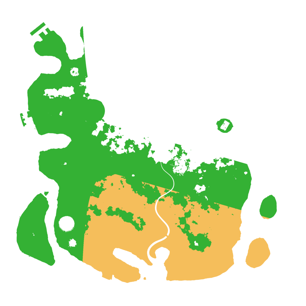 Biome Rust Map: Procedural Map, Size: 3500, Seed: 47621736