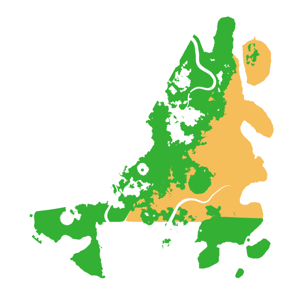 Biome Rust Map: Procedural Map, Size: 3850, Seed: 79262485