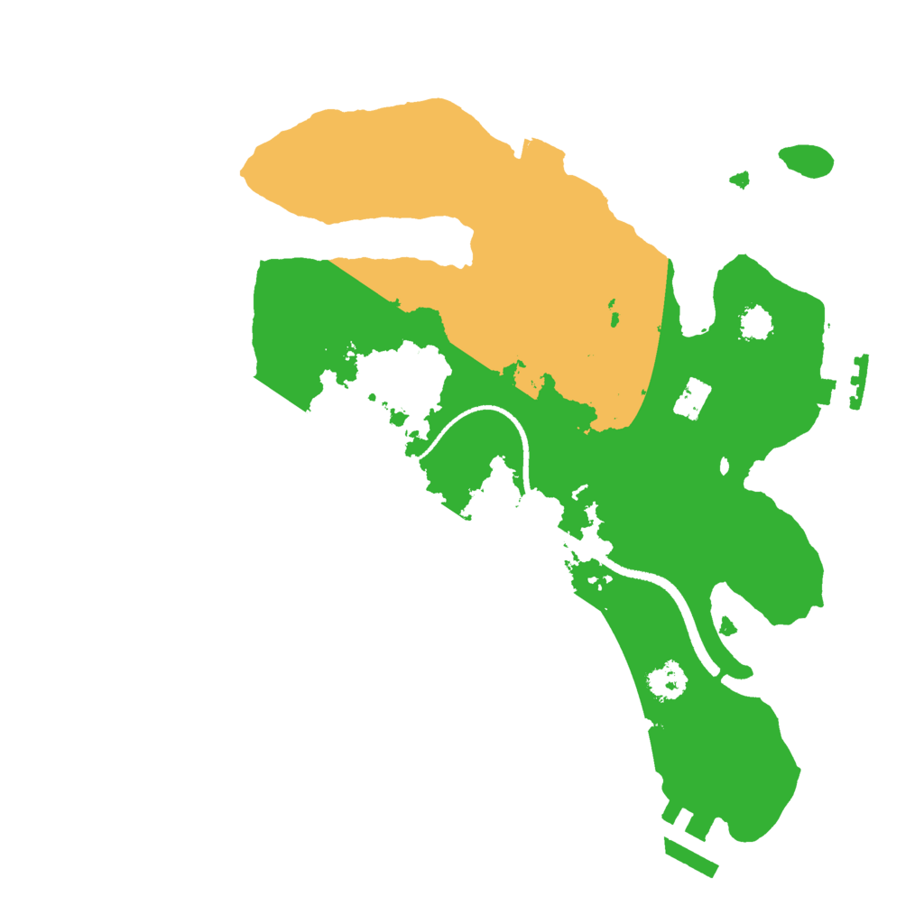 Biome Rust Map: Procedural Map, Size: 2500, Seed: 11922960