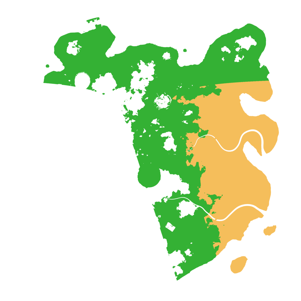 Biome Rust Map: Procedural Map, Size: 3500, Seed: 77371242