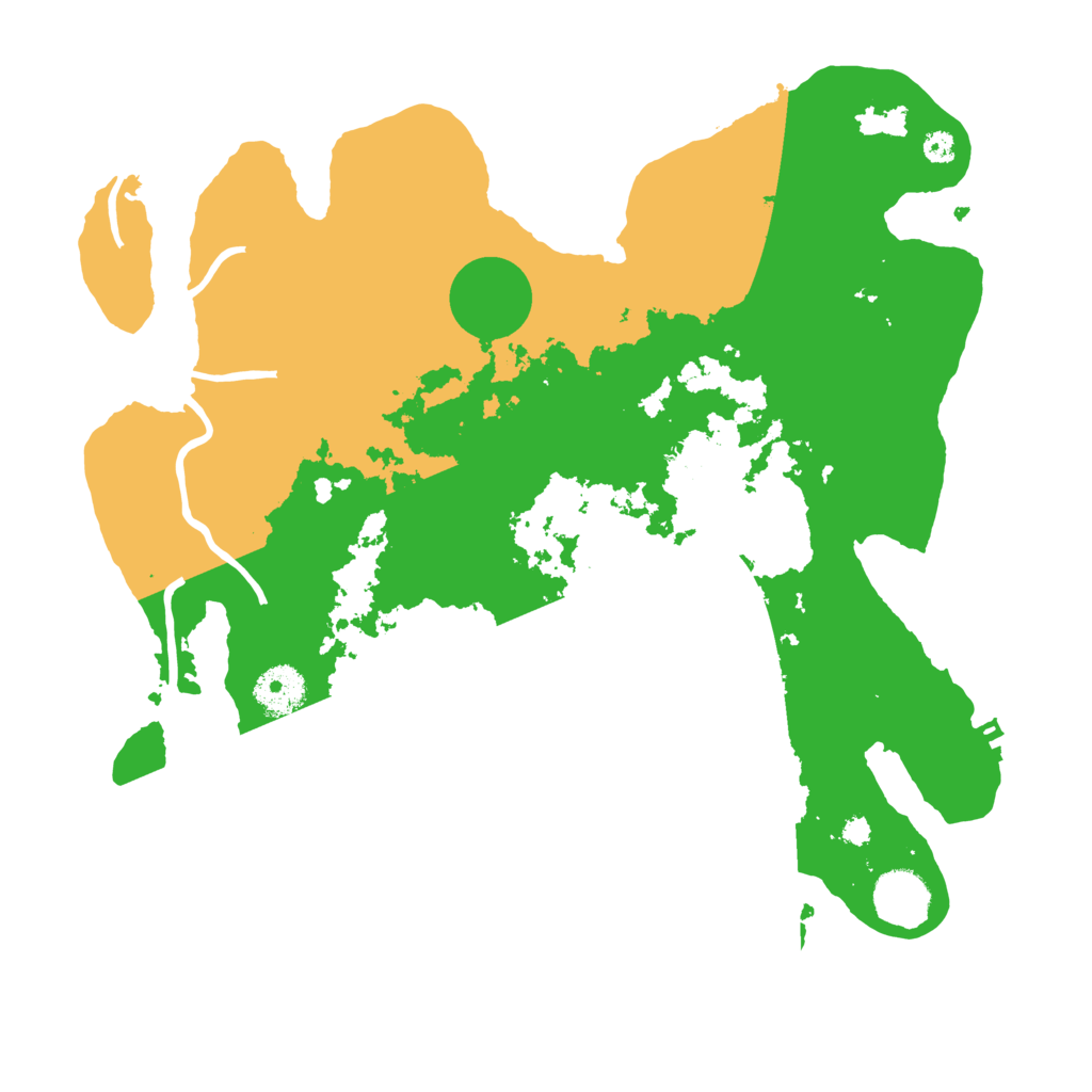 Biome Rust Map: Procedural Map, Size: 3500, Seed: 68443627