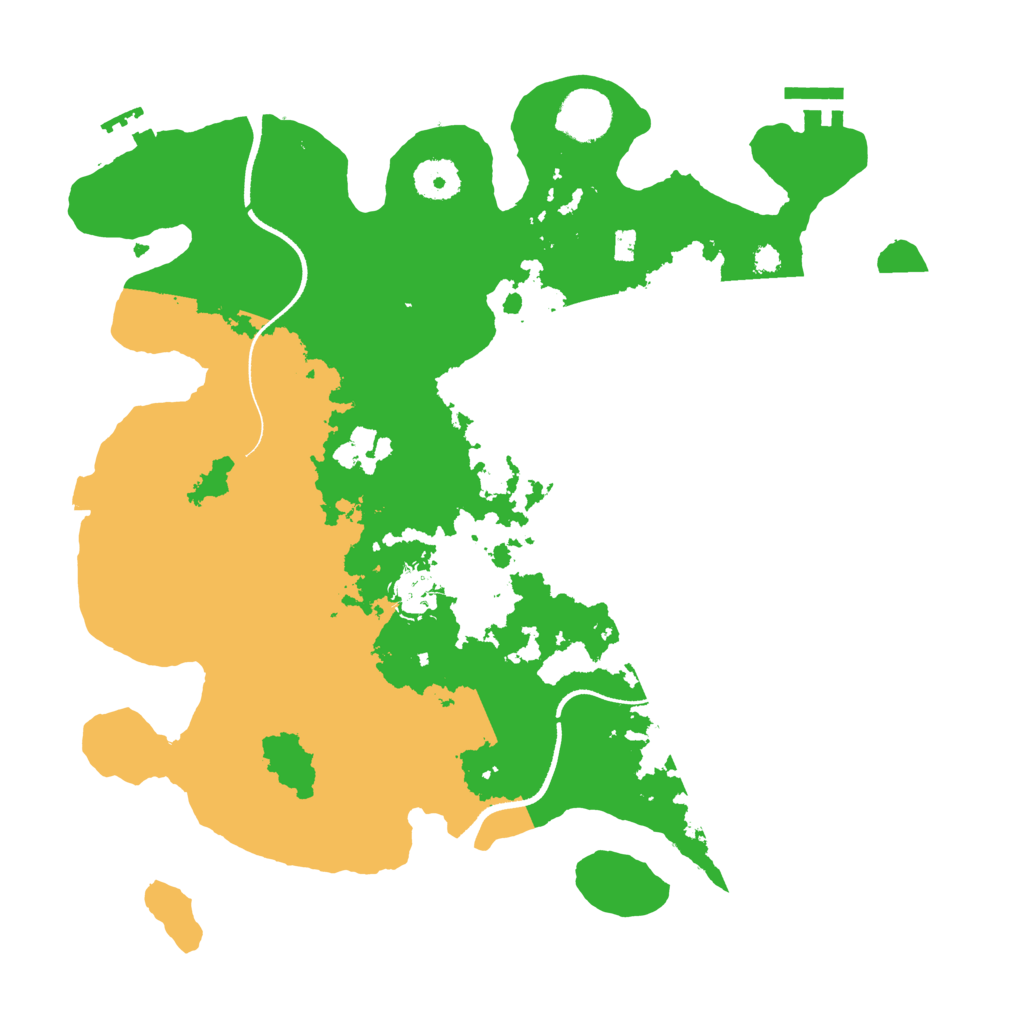 Biome Rust Map: Procedural Map, Size: 3500, Seed: 1999629931