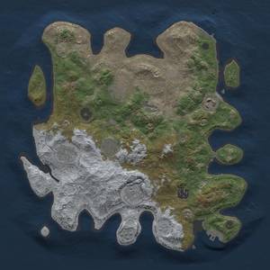 Thumbnail Rust Map: Procedural Map, Size: 3400, Seed: 1001789593, 16 Monuments