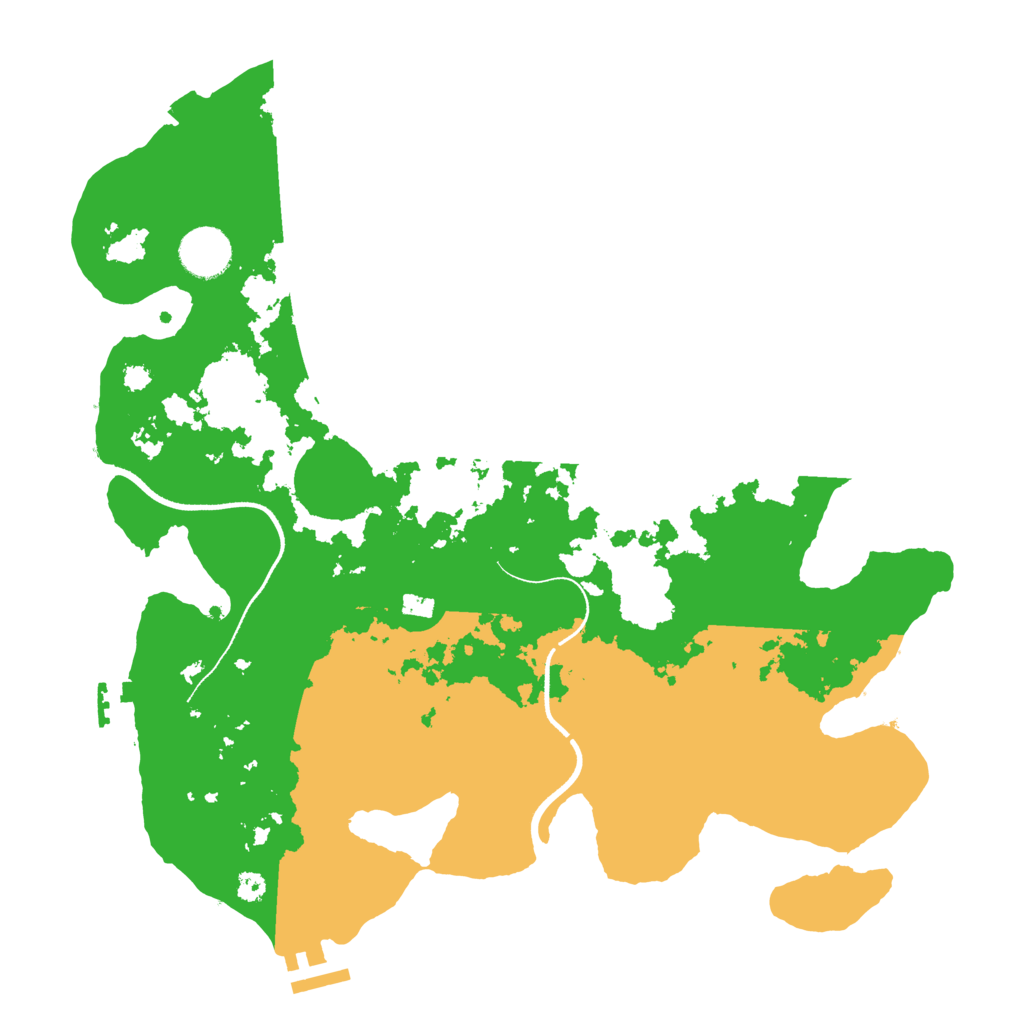 Biome Rust Map: Procedural Map, Size: 3500, Seed: 46758898