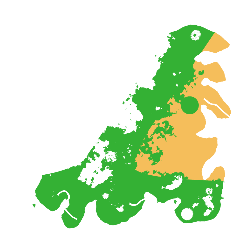 Biome Rust Map: Procedural Map, Size: 3650, Seed: 86427821