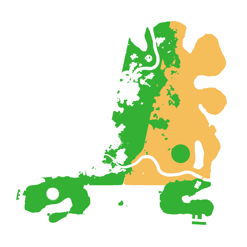 Biome Rust Map: Procedural Map, Size: 3500, Seed: 6990582
