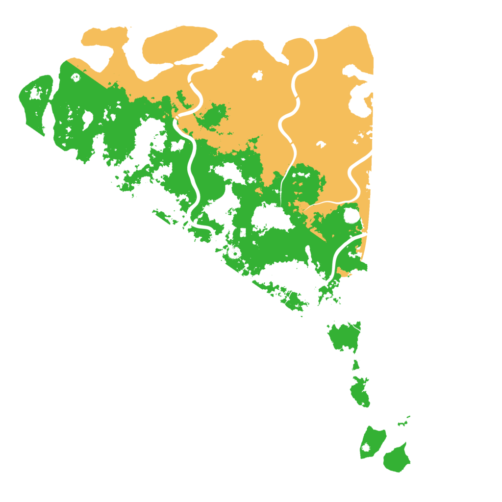 Biome Rust Map: Procedural Map, Size: 6000, Seed: 6768