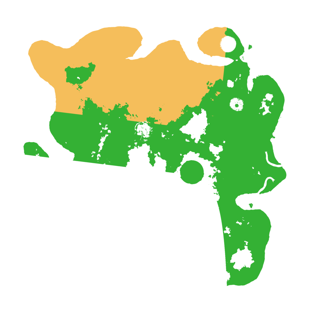 Biome Rust Map: Procedural Map, Size: 3500, Seed: 96735271