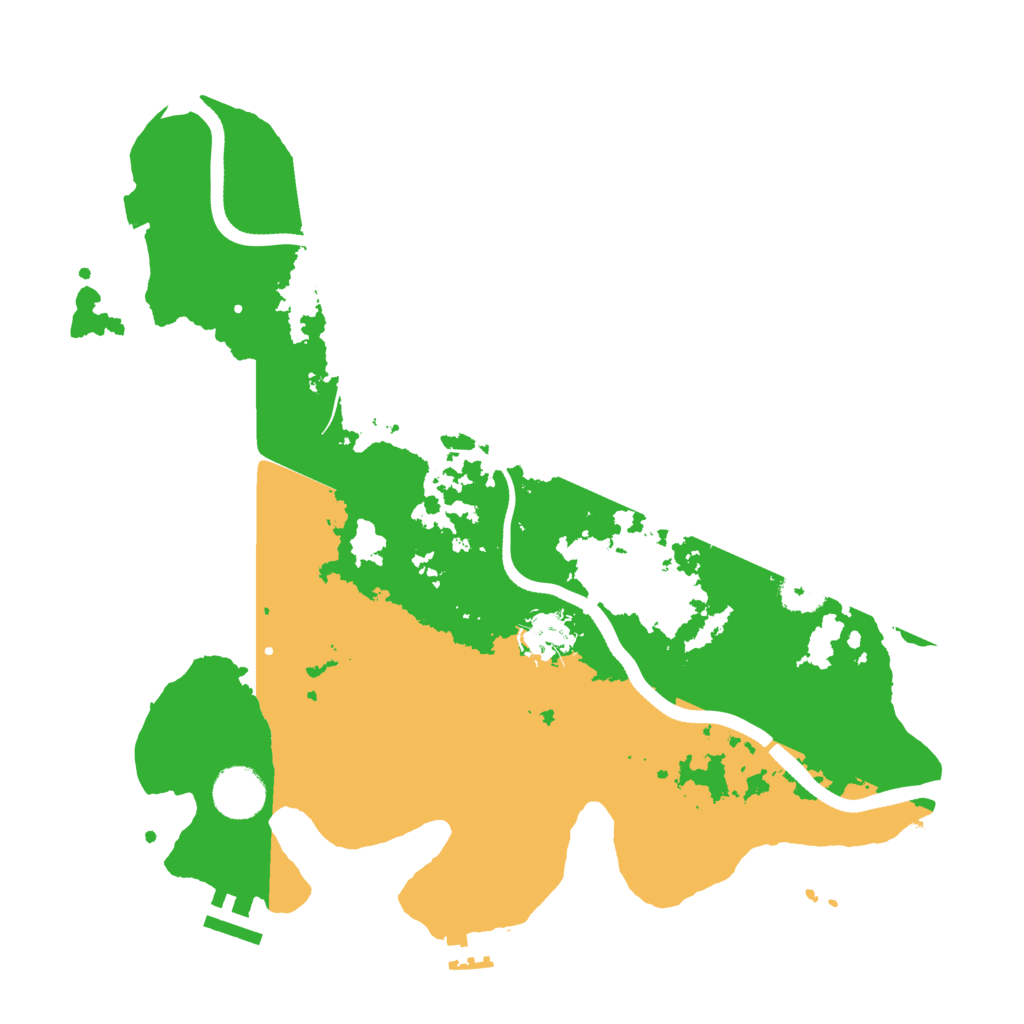 Biome Rust Map: Procedural Map, Size: 3500, Seed: 53076