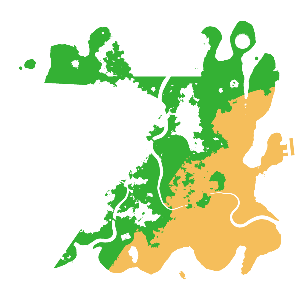 Biome Rust Map: Procedural Map, Size: 3600, Seed: 28346630