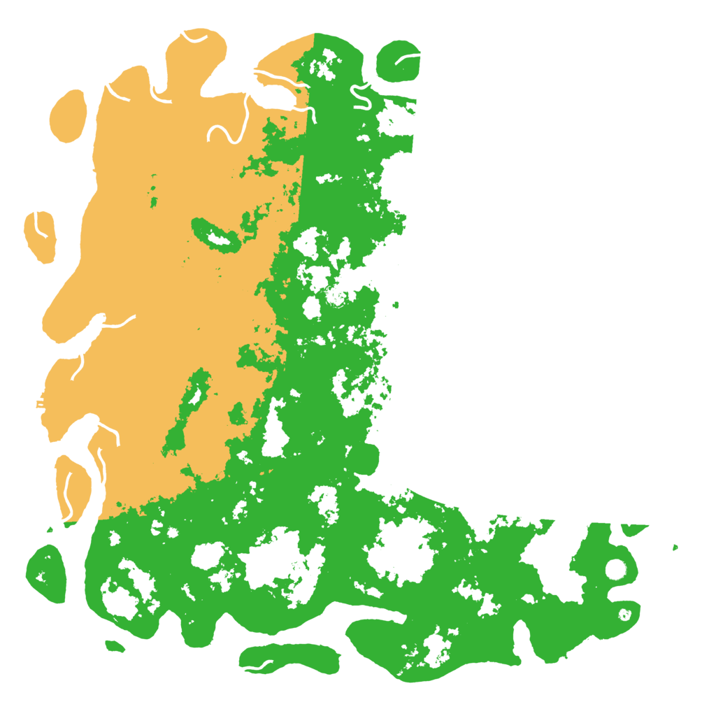Biome Rust Map: Procedural Map, Size: 6000, Seed: 67385555