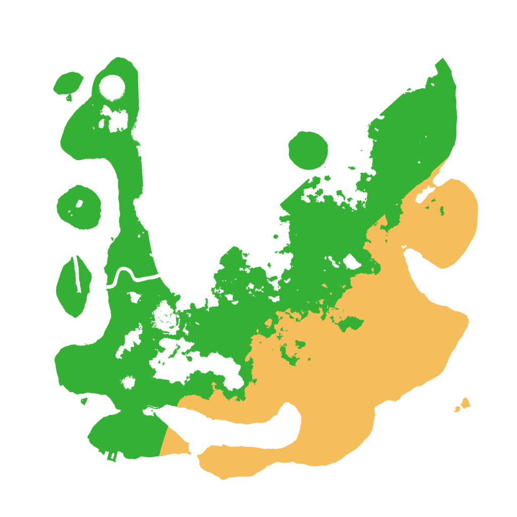 Biome Rust Map: Procedural Map, Size: 3600, Seed: 11013